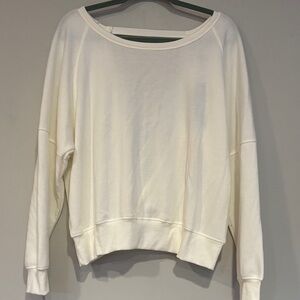 Ocean Drive White and Gray Sweatshirt